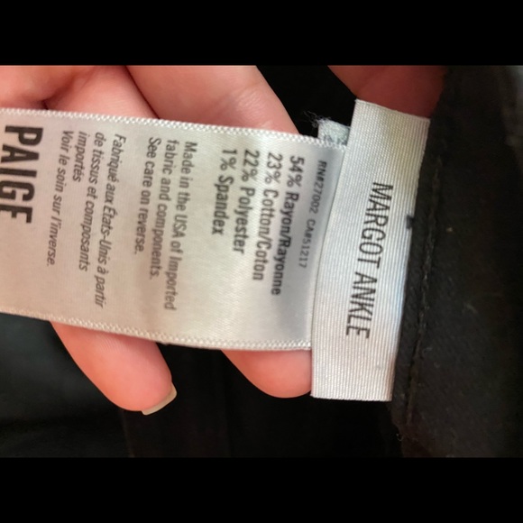 High waist , zipper detail black Paige jeans - Picture 8 of 8